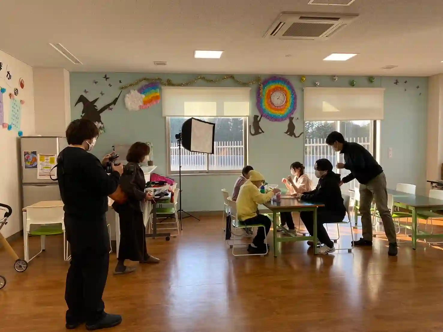 雑誌撮影の様子1